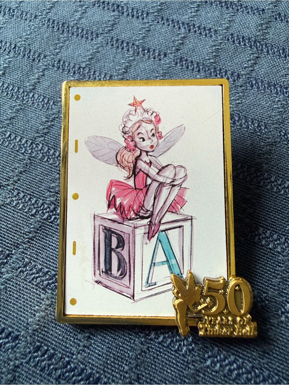 Vintage Disney Parks WDW Tinker Bell 50 Years Pin #2/12 February 2003 LE 5000